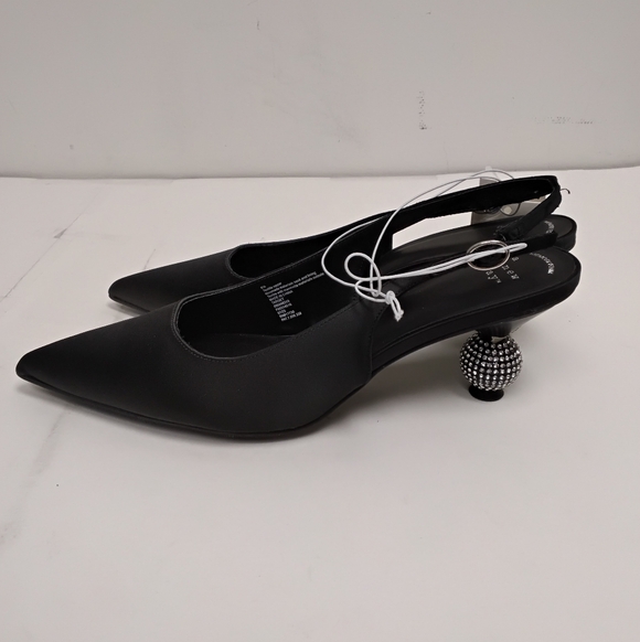 a new day Black Pointed Slingback Flats - Picture 3 of 10